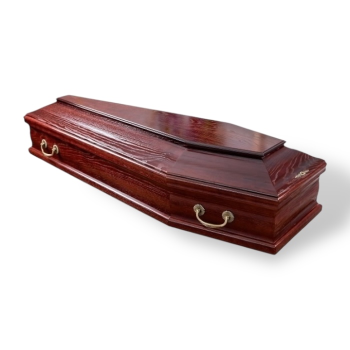Гроб Винер Вишня лакированный стандарт 170-210 см.