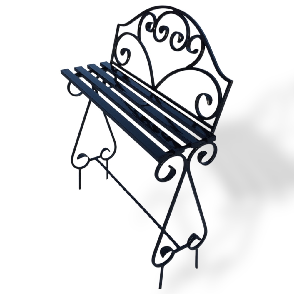 Арт. СМ-008 Лавка кованая на могилу 800х260 Нитро