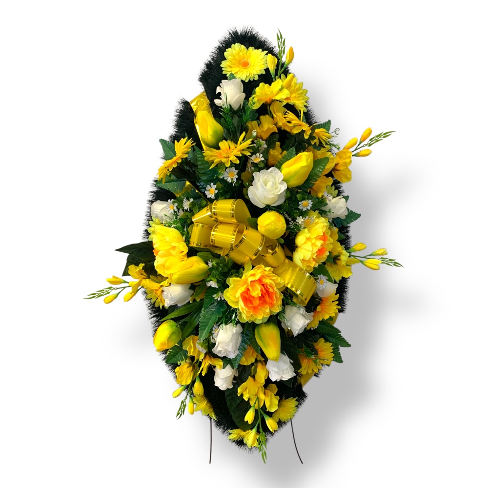 Ритуальный венок, венок на похороны, искусственные цветы, траурный венок, ритуальные принадлежности, венок из искусственных цветов, похоронные атрибуты, мемориальный венок, траурные аксессуары.