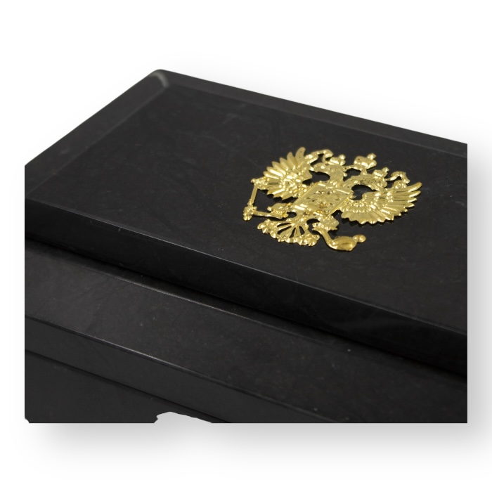 урна для праха, урна ларец малый герб, ритуальная урна, урна для захоронения праха, погребальная урна, праховая урна, похоронная урна