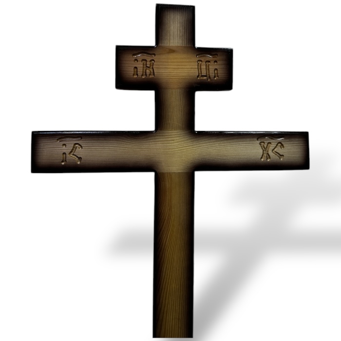 крест на могилу, сосновый крест, ритуальные изделия, артикул КДС-85, деревянные кресты, ритуальная атрибутика, надгробные памятники, православный крест, похоронные принадлежности.