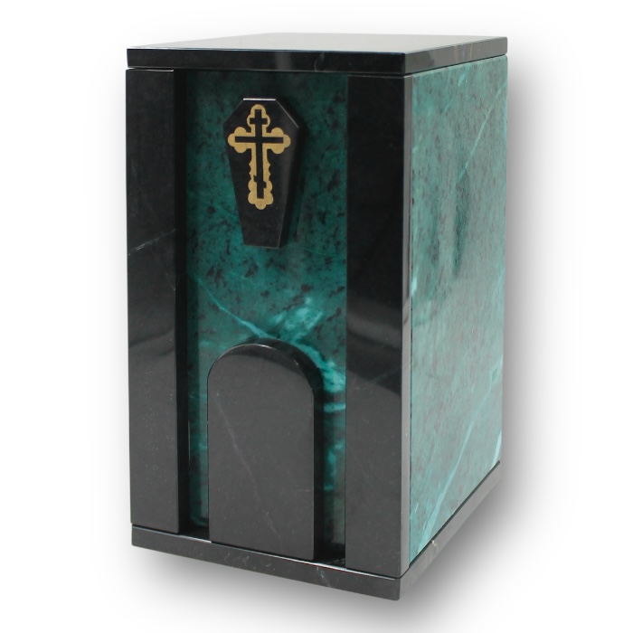 УК 005 - Урна для праха "Храм" Змеевик