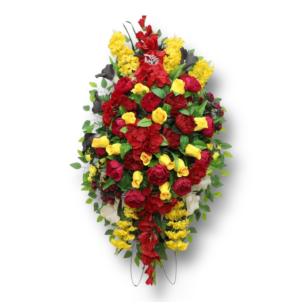 траурный венок, искусственные цветы, похоронные атрибуты, премиум класс, ритуальные товары, венок на похороны, траурные аксессуары, АРТ. ВП-037