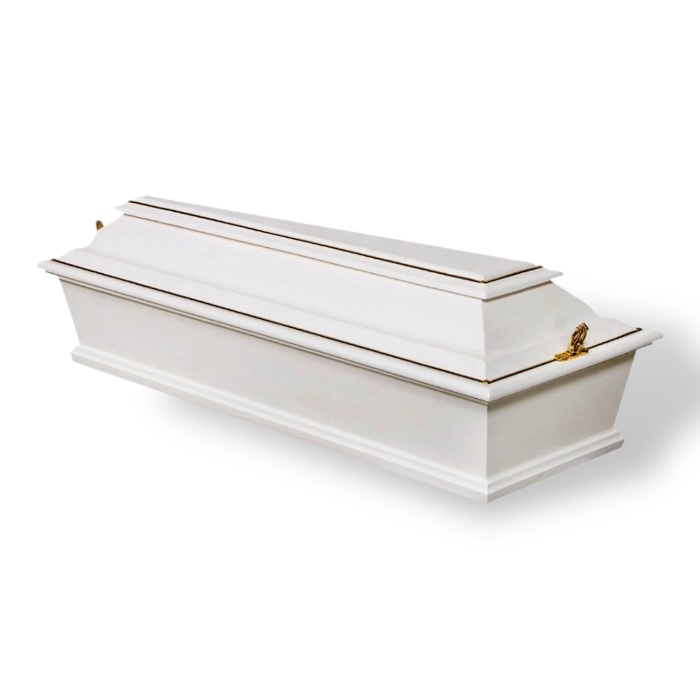 Гроб Б4 Детский 4-х гранный 80-140 см. Белый