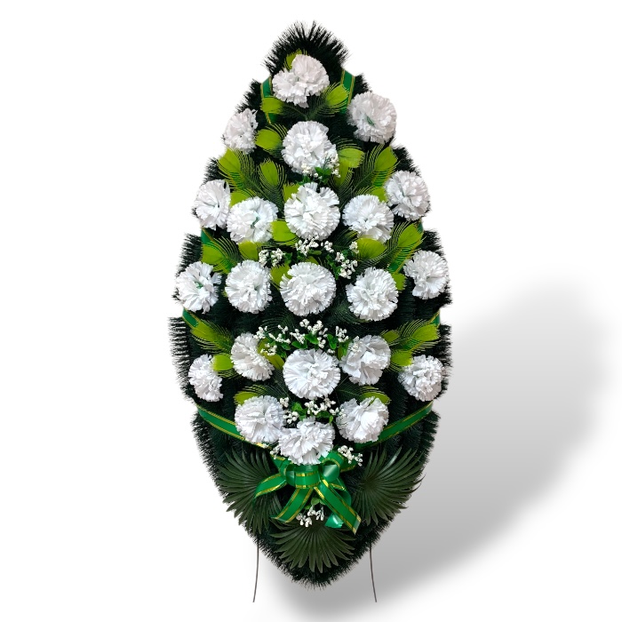 венок искусственный, венок на кладбище, ритуальные изделия, мемориальный венок, артикул ВЭ-015