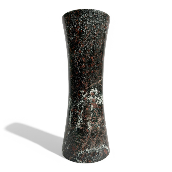 гранитная ваза, ваза песочные часы, надгробные украшения, мемориальные изделия, ритуальная атрибутика, артикул ВГ-015, гранитный декор, кладбищенский аксессуар, памятник украшение, гранитное изделие.