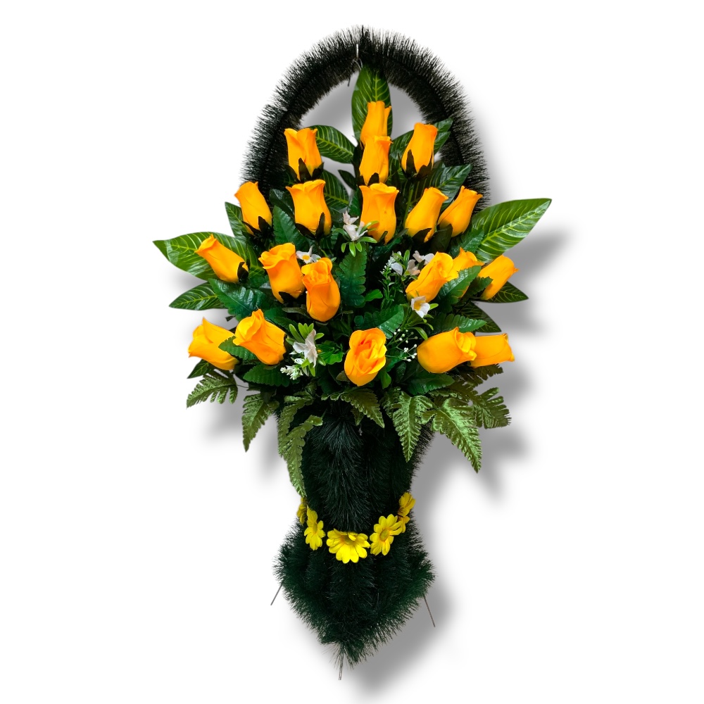 корзина искусственные цветы, корзина классические цветы, корзина на кладбище, мемориальная корзина, ритуальные цветы, искусственные цветы для кладбища, ритуальный декор, корзина для могилы, украшение могил, ритуальные аксессуары.