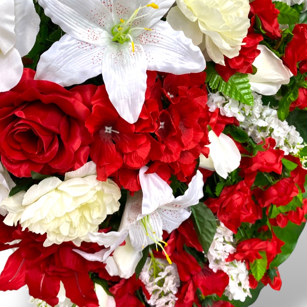 венок из искусственных цветов, венок на похороны, ритуальные цветы, траурный венок, похоронный атрибут, венок артикул ВИ-002