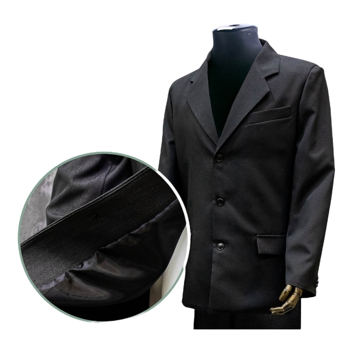 Арт. КМ-004 Костюм мужской с частичной подкладкой габардин в гроб 46 размер.