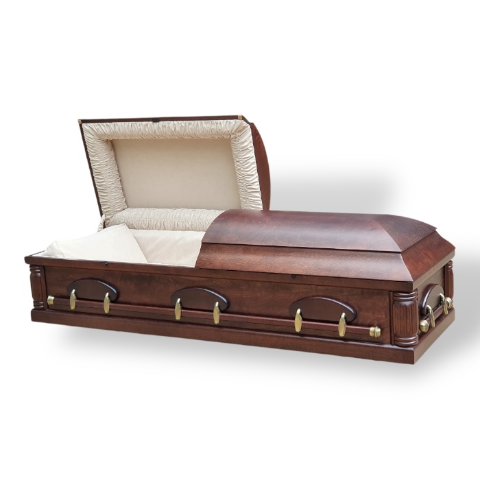 Гроб М36 Ольха Двухкрышечный Орех