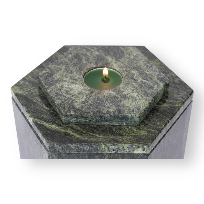 мини-урна для праха, урна для праха шестигранник, ритуальная урна, компактная урна для захоронения, урна УК 003