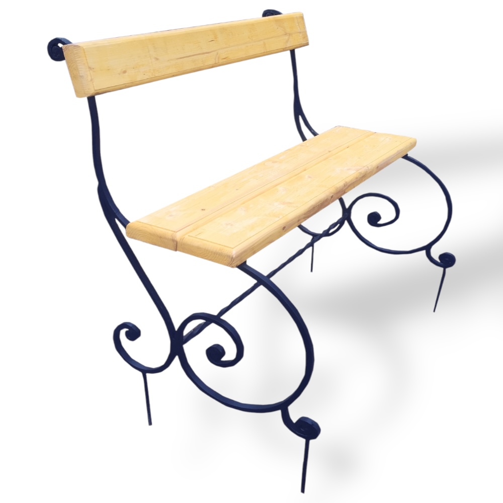 Арт. СМ-015 Лавка кованая Карета на могилу 800х300 Нитро