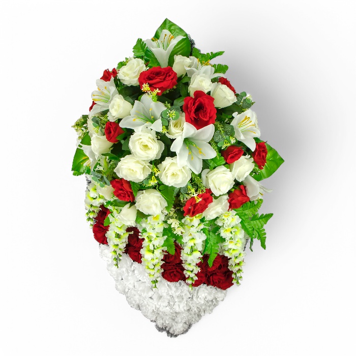 Ритуальный венок, эксклюзивный венок, искусственные цветы, похоронные атрибуты, ритуальные товары, венок на похороны, траурные аксессуары, мемориальные украшения, венки из искусственных цветов, ритуальная атрибутика.